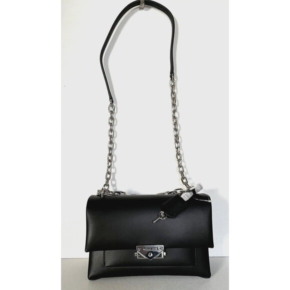 New Michael Kors Cece Medium Flap Shoulder Bag Black - Picture 4 of 5